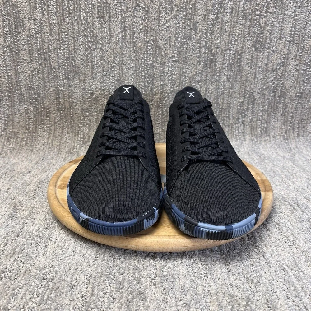 Flux Footwear Adapt Trainer Mens Size 13 Black Knit Blue Camo Gym Shoes Sneakers